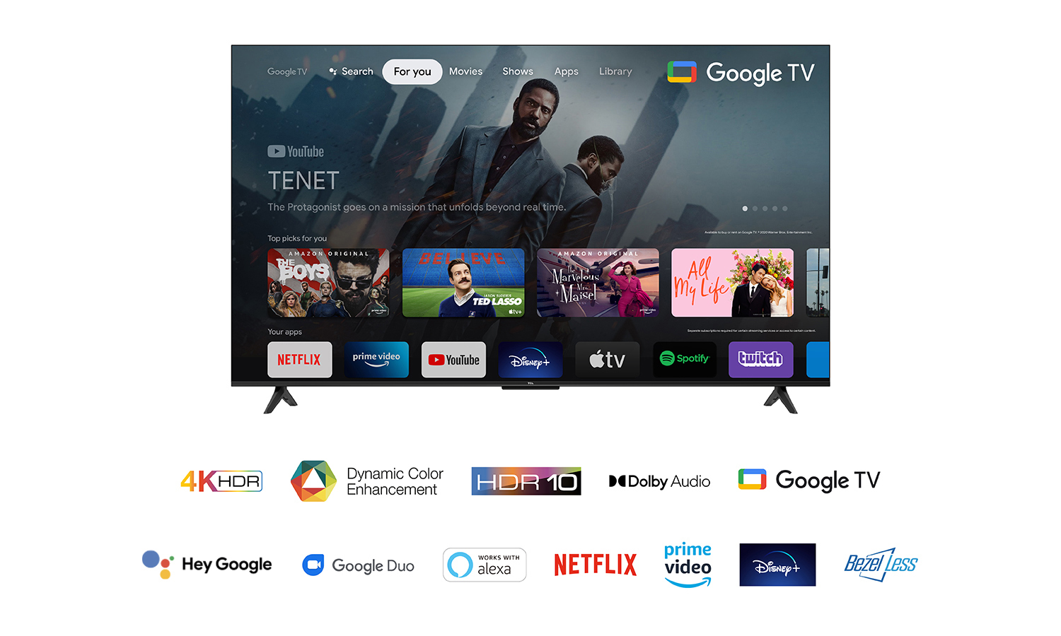 TCL 4K DLED Android Smart TV 50P631 (2022) 50" - Afbeelding 8