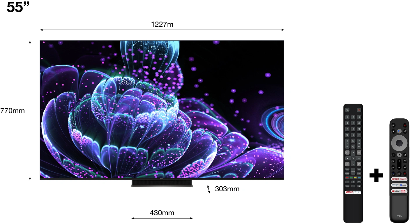 TCL 4K Android Smart QLED Mini-LED TV 55C835 120hz 55″ - Afbeelding 6