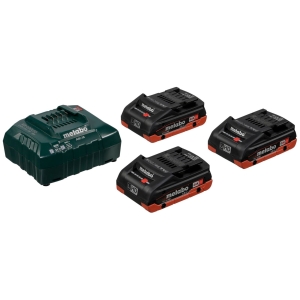 Metabo Accu Pakket 3 x 18V LiHD 4.0Ah + 1 x Lader ASC 30-36 V