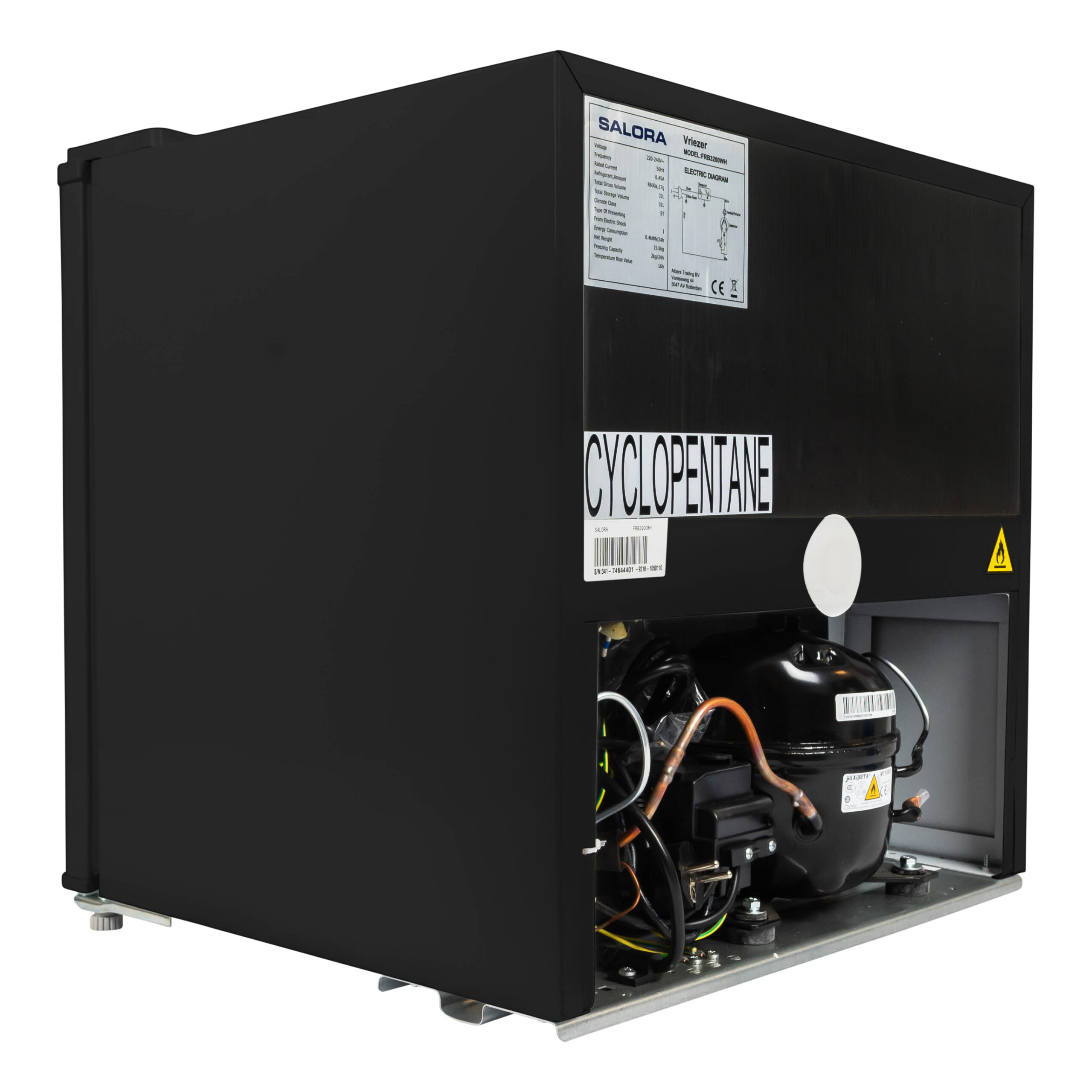 Salora 47CFB43BL Mini koelkast 43L Zwart - Afbeelding 6