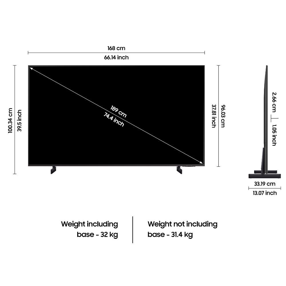 Samsung Smart Crystal LED UHD XXL TV 75CU8000 75" (2023) - Afbeelding 5