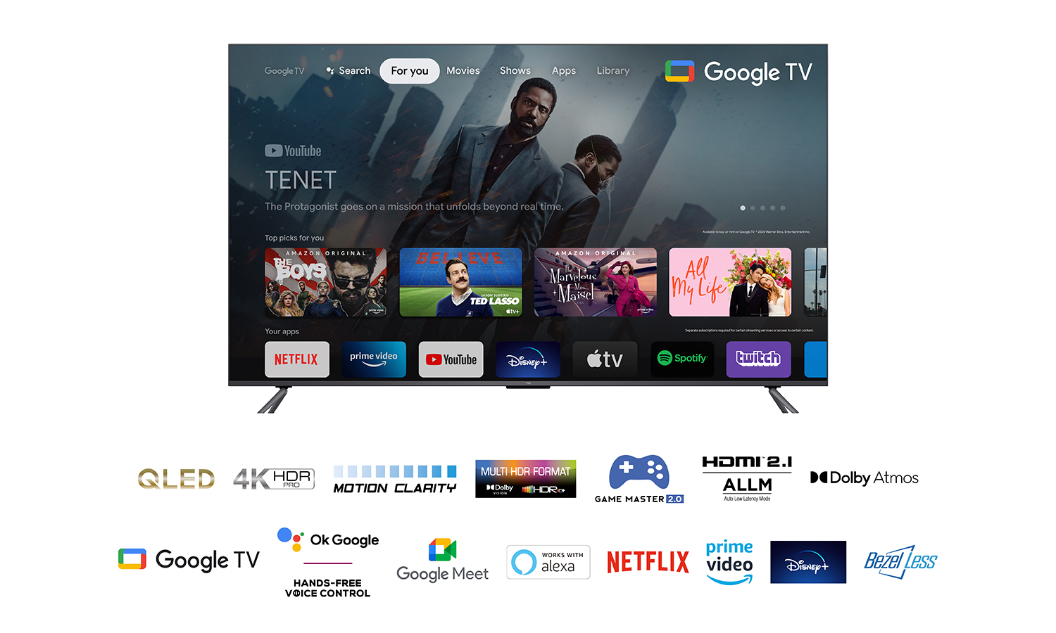 TCL 4K QLED Android Smart XXL TV 85C649 (2023) 85″ - Afbeelding 6