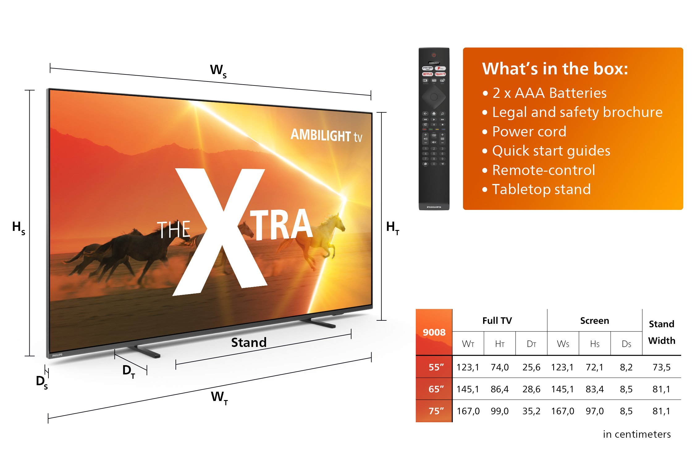 Philips Ambilight The XTRA 4K Smart Mini-LED TV 55PML9008 (2023) 120HZ 55″ - Afbeelding 7