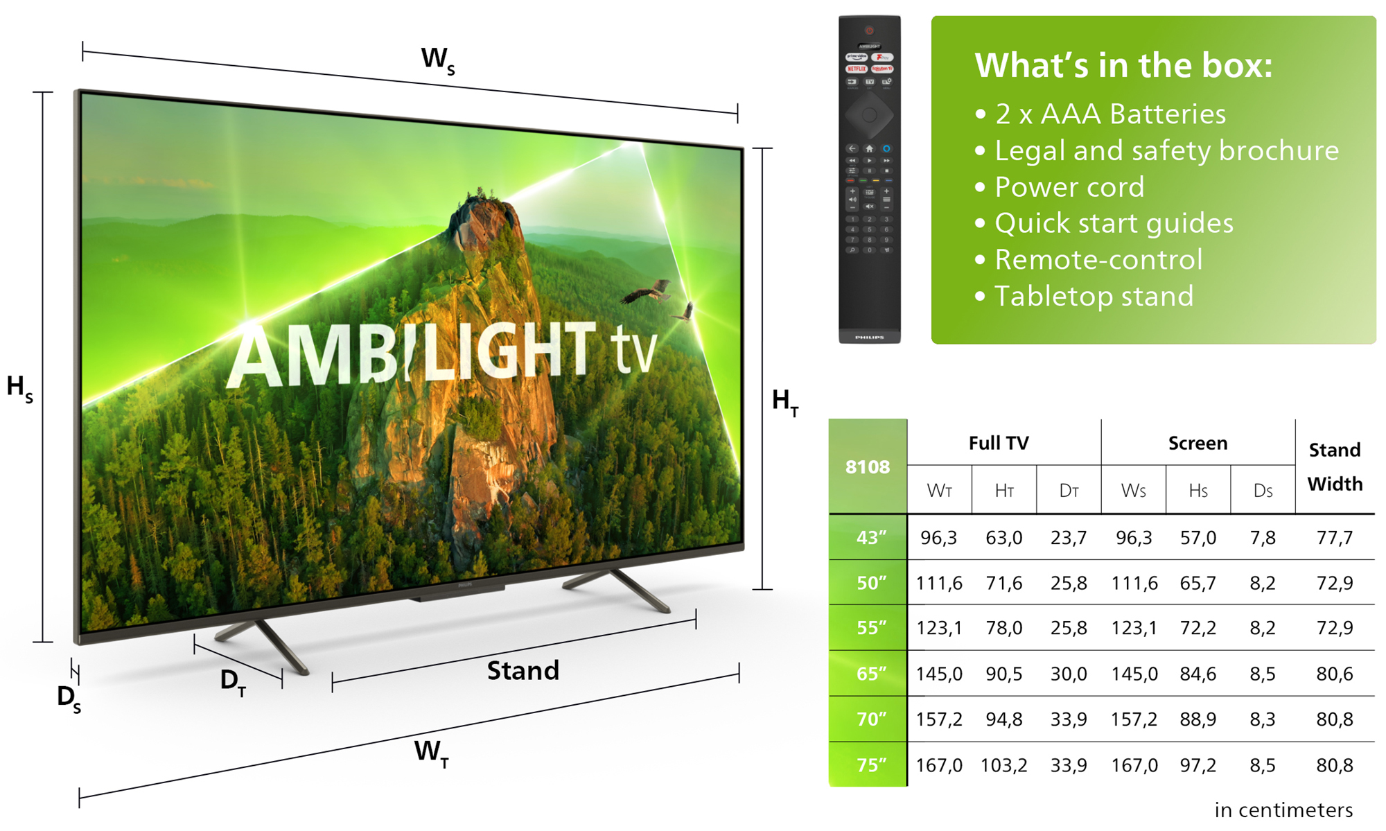 Philips Ambilight LED 4K Smart XXL TV 65PUS8118/12 65" - Afbeelding 4