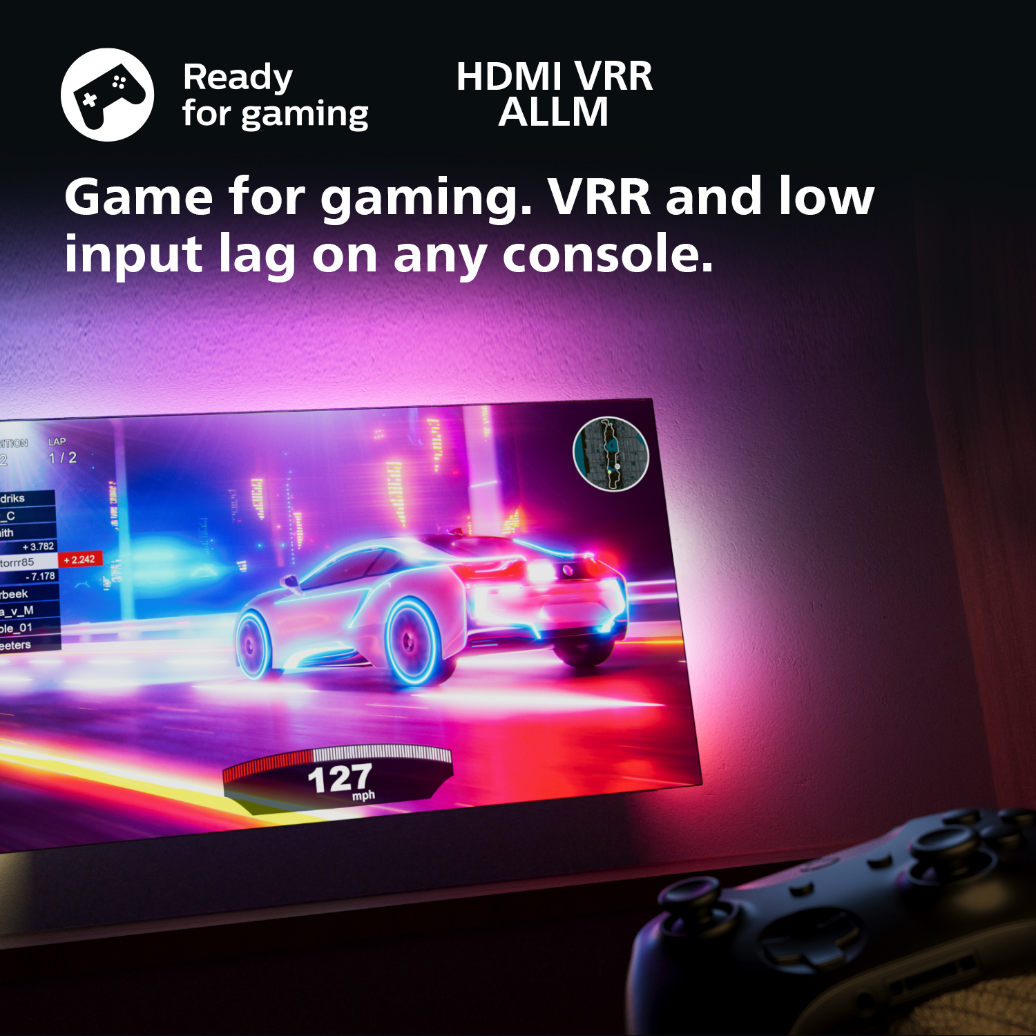 Philips Ambilight LED 4K Smart XXL TV 65PUS8118/12 65" - Afbeelding 9