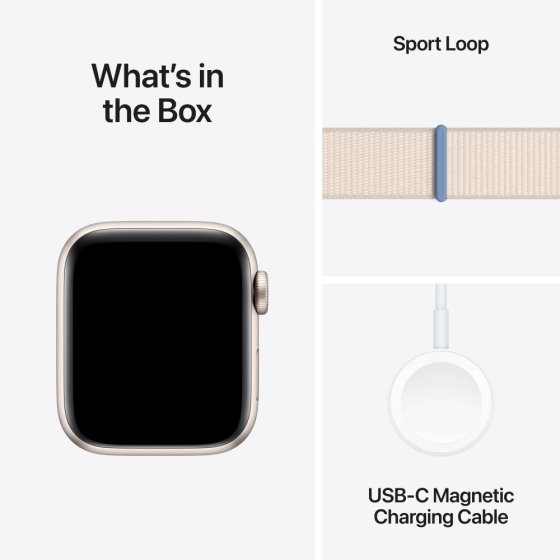 Apple Watch SE Sterrenlicht Sport Loop (2023) - Afbeelding 6
