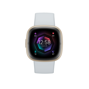 Smartwatch Fitbit Sense 2 Blauw Wit Gouden