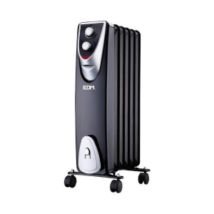 Verwarming EDM Black Edition Zwart/Gris 1000 W
