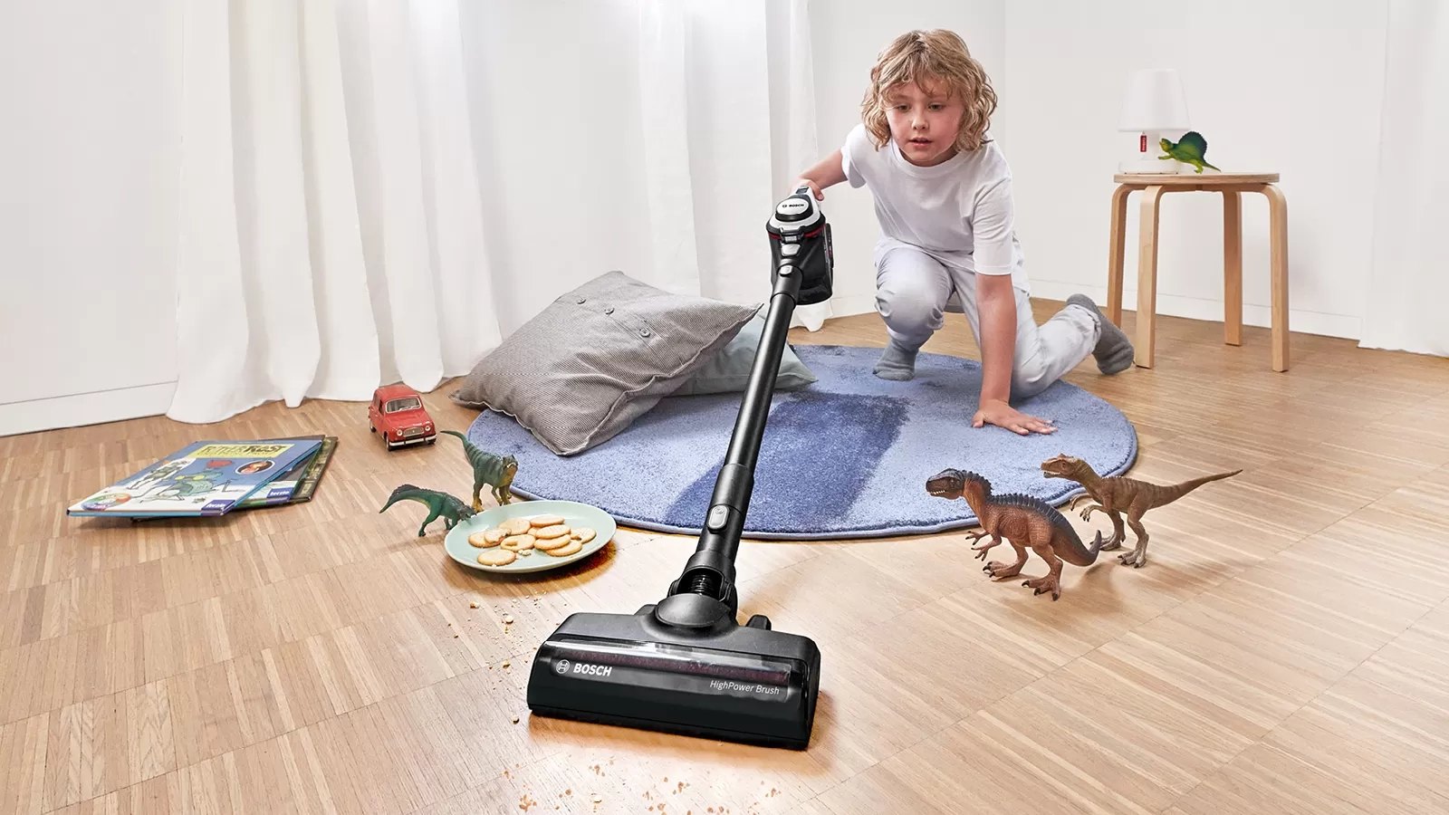 Bosch Serie 8 BSS825ALL steelstofzuiger & elektrische bezem Batterij/Accu Droog Zakloos Zwart, Wit 5 Ah - Afbeelding 11