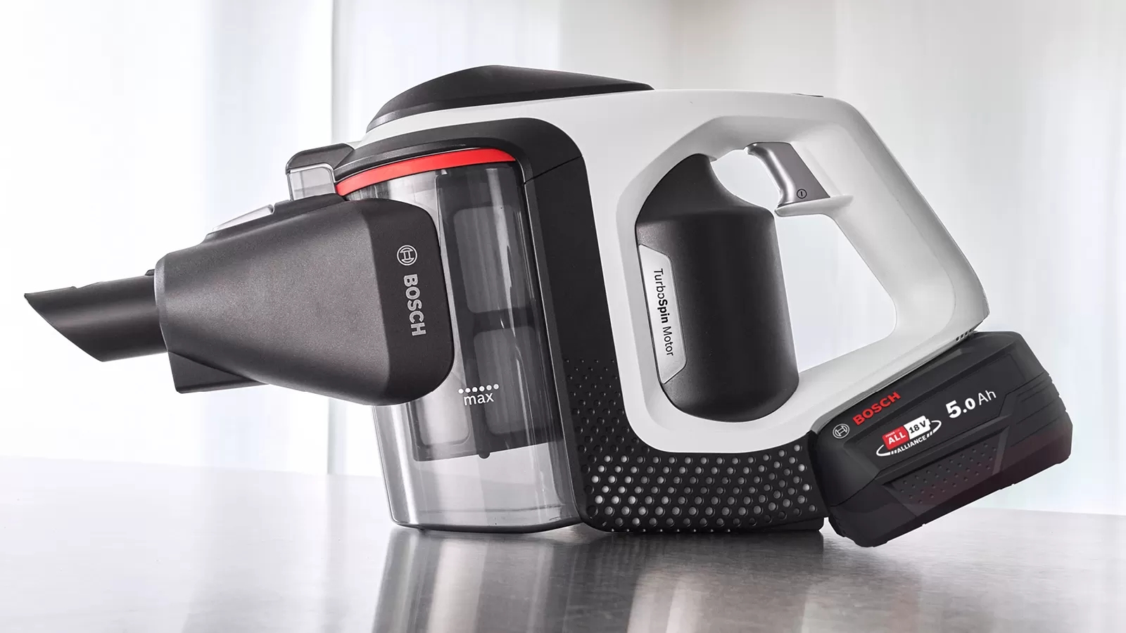 Bosch Serie 8 BSS825ALL steelstofzuiger & elektrische bezem Batterij/Accu Droog Zakloos Zwart, Wit 5 Ah - Afbeelding 7