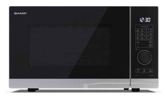Sharp YC-PG254AE-S 25L Aanrecht Combinatiemagnetron 900 W Zwart, Zilver