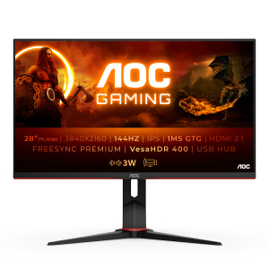 AOC G2 U28G2XU2/BK LED display 71,1 cm (28") 3840 x 2160 Pixels 4K Ultra HD Zwart, Rood