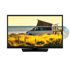 Lenco DVL-2483BK (V2) Smart TV met ingebouwde DVD speler en 12V Auto Adapter 24"