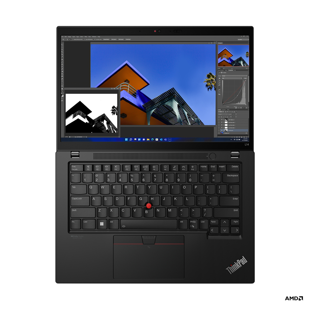 Lenovo ThinkPad L14 Laptop 35,6 cm (14") Full HD AMD Ryzen™ 5 PRO 5675U 16 GB DDR4-SDRAM 512 GB SSD Wi-Fi 6E (802.11ax) Windows 11 Pro Zwart - Afbeelding 9