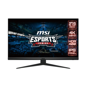 MSI G281UVDE computer monitor 68,6 cm (27") 3840 x 2160 Pixels 2K Ultra HD Zwart