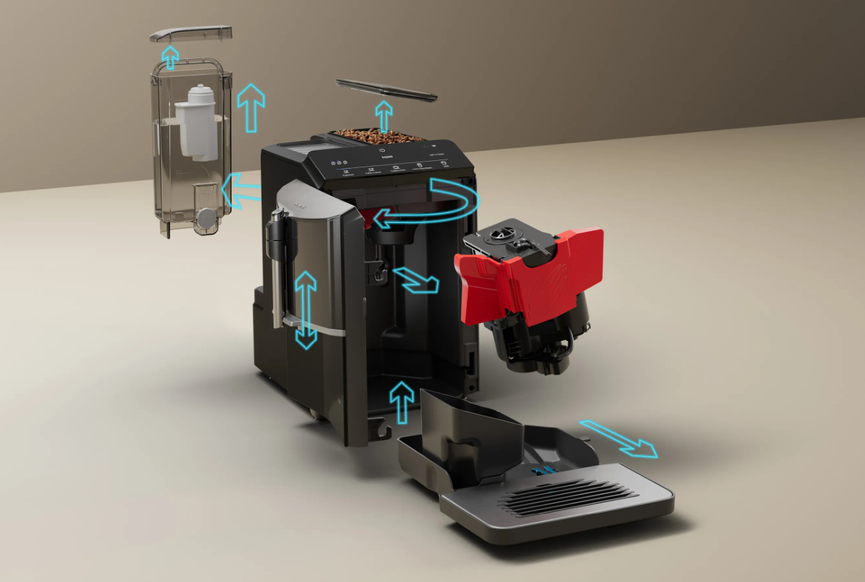 Siemens EQ.300 TF301E19 koffiezetapparaat Volledig automatisch Espressomachine 1,4 l - Afbeelding 7