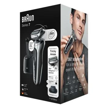 Braun Series 7 71-S7200cc Scheerapparaat met scheerblad Trimmer Zwart, Zilver - Afbeelding 7