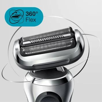 Braun Series 7 71-S7200cc Scheerapparaat met scheerblad Trimmer Zwart, Zilver - Afbeelding 3