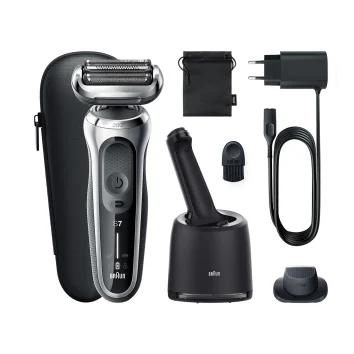 Braun Series 7 71-S7200cc Scheerapparaat met scheerblad Trimmer Zwart, Zilver