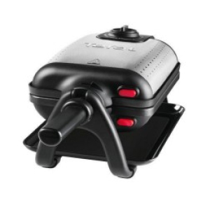 Tefal WM756D wafelijzer 2 wafel(s) 1200 W Zwart, Roestvrijstaal