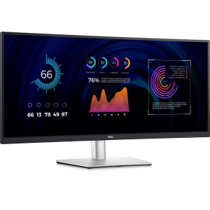 DELL P Series P3424WE computer monitor 86,7 cm (34.1") 3440 x 1440 Pixels 4K Ultra HD LCD Zwart