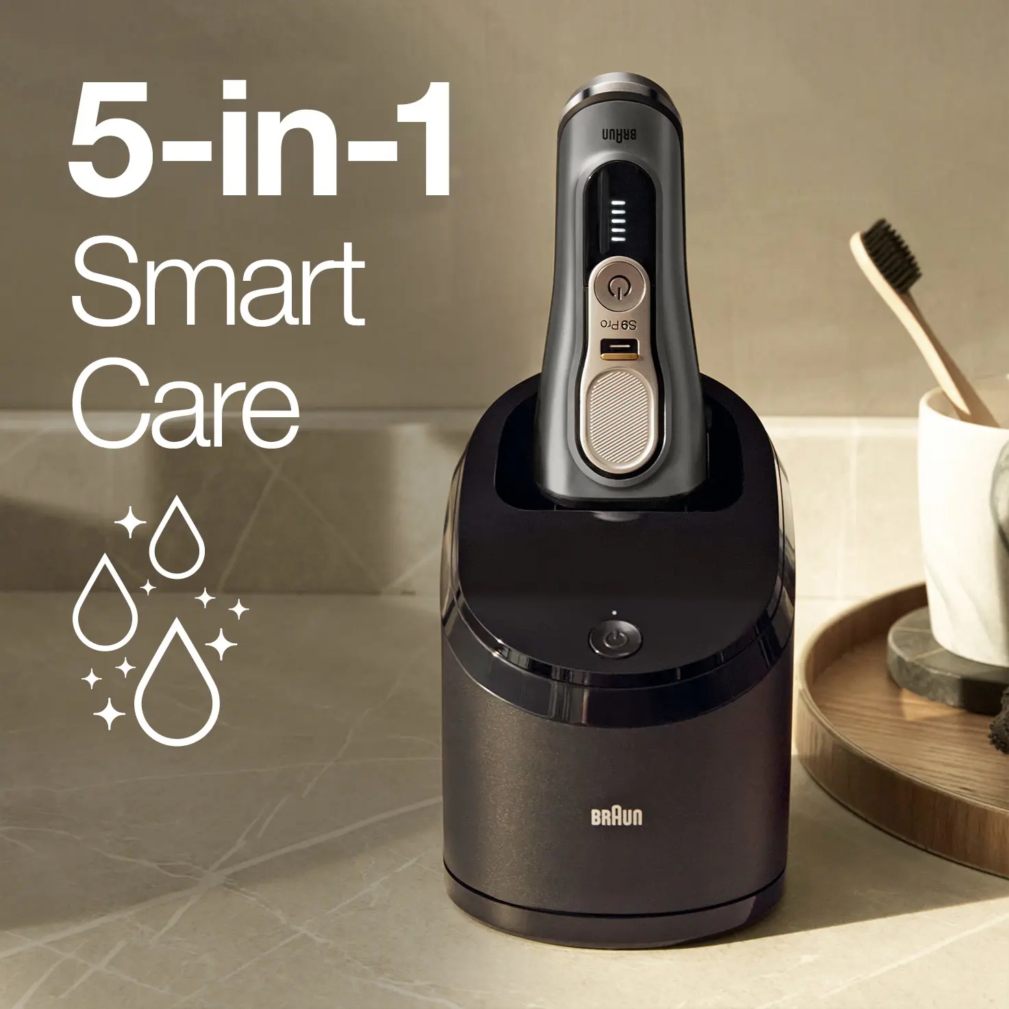 Braun Series 9 Pro 9485cc Scheerapparaat met scheerblad Trimmer Zwart, Zilver - Afbeelding 4