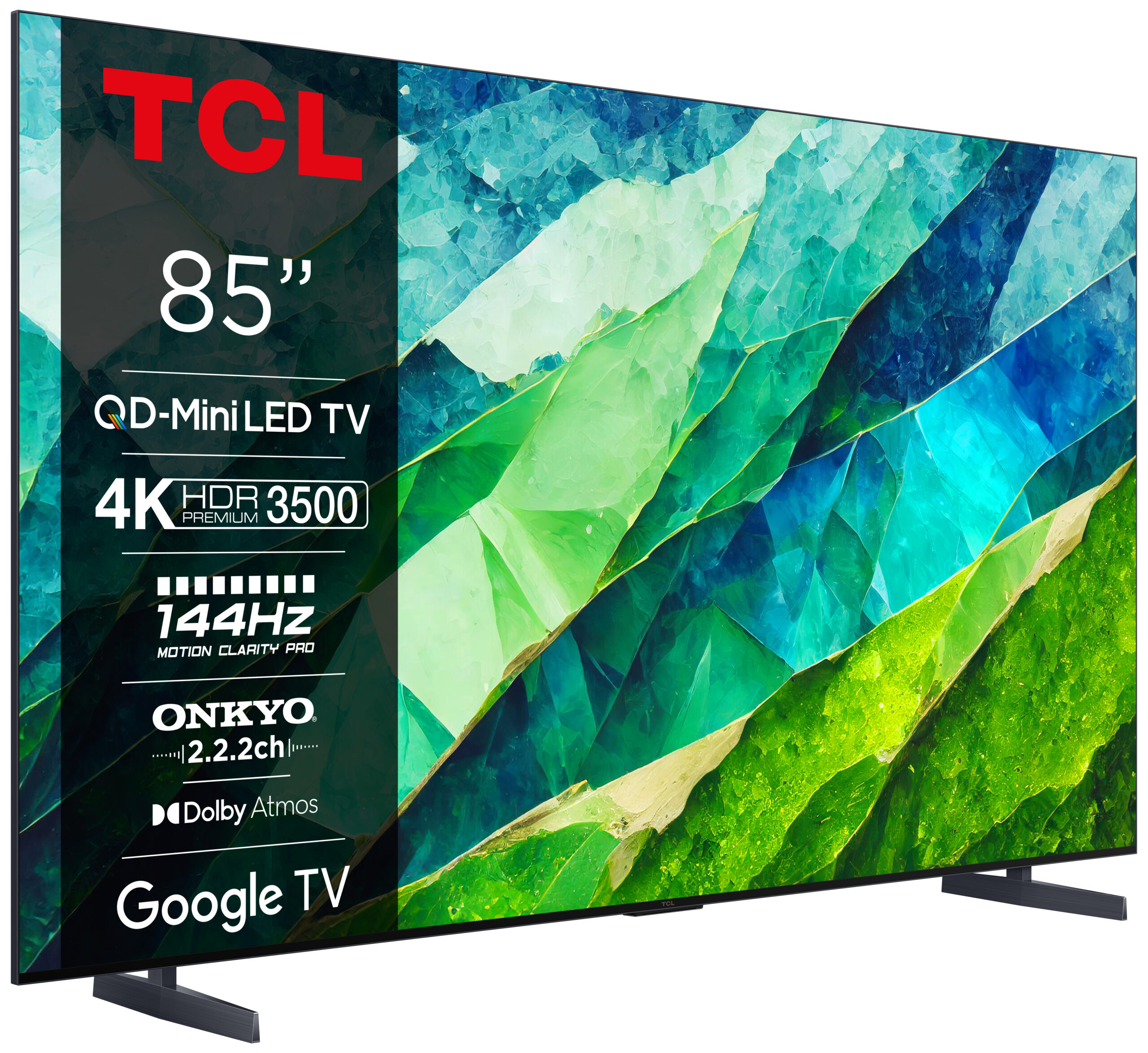 TCL 4K Android Smart QLED Mini-LED TV 85C855 144hz (2024) 85″ - Afbeelding 2