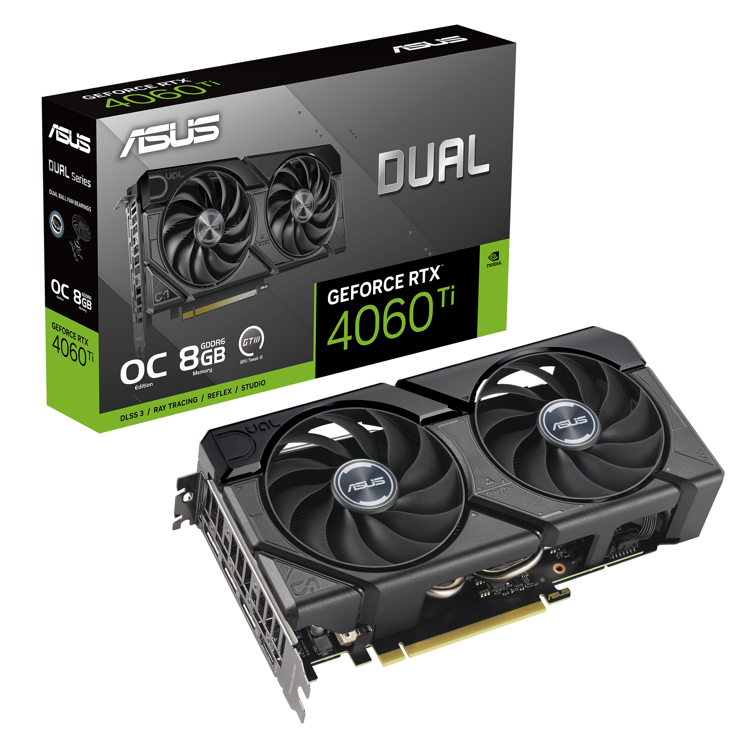 ASUS Dual -RTX4060TI-O8G-EVO NVIDIA GeForce RTX 4060 Ti 8 GB GDDR6 - Afbeelding 13