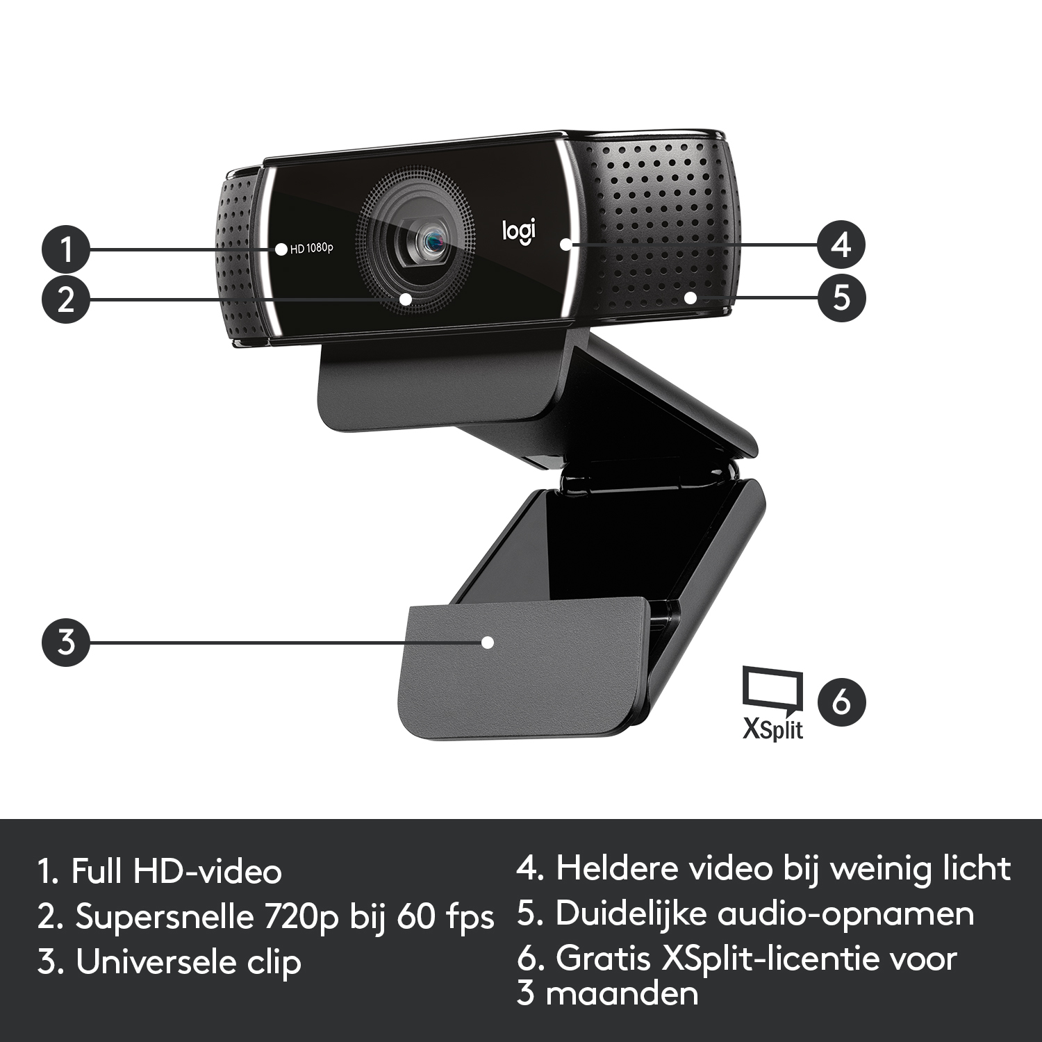 Logitech C922 Pro Stream Webcam - Afbeelding 6