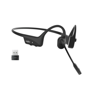 SHOKZ C110-AC-BK hoofdtelefoon/headset Draadloos oorhaak Kantoor/callcenter USB Type-C Bluetooth Zwart