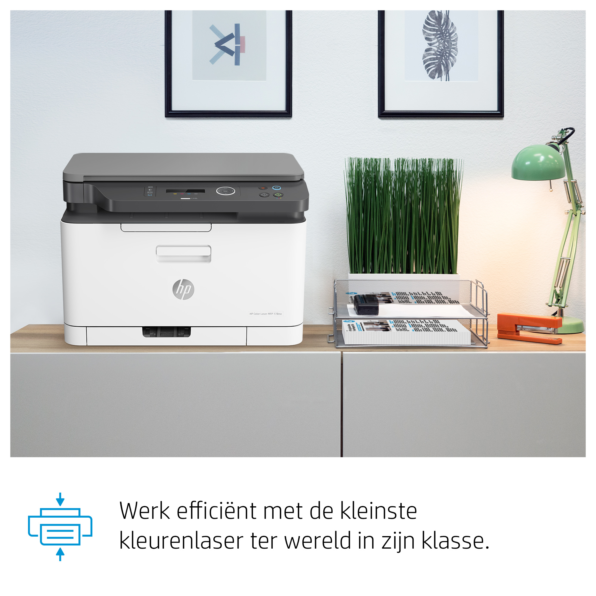 HP Color Laser MFP 178nw, Kleur, Printer voor Printen, kopiëren, scannen, Scans naar pdf