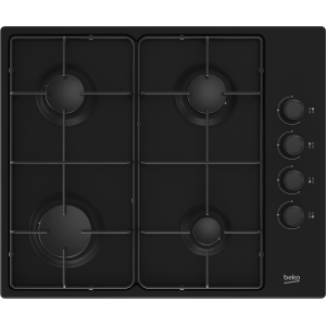 Beko HIBG64120SB kookplaat Zwart Ingebouwd 60 cm Gaskookplaat 4 zone(s)