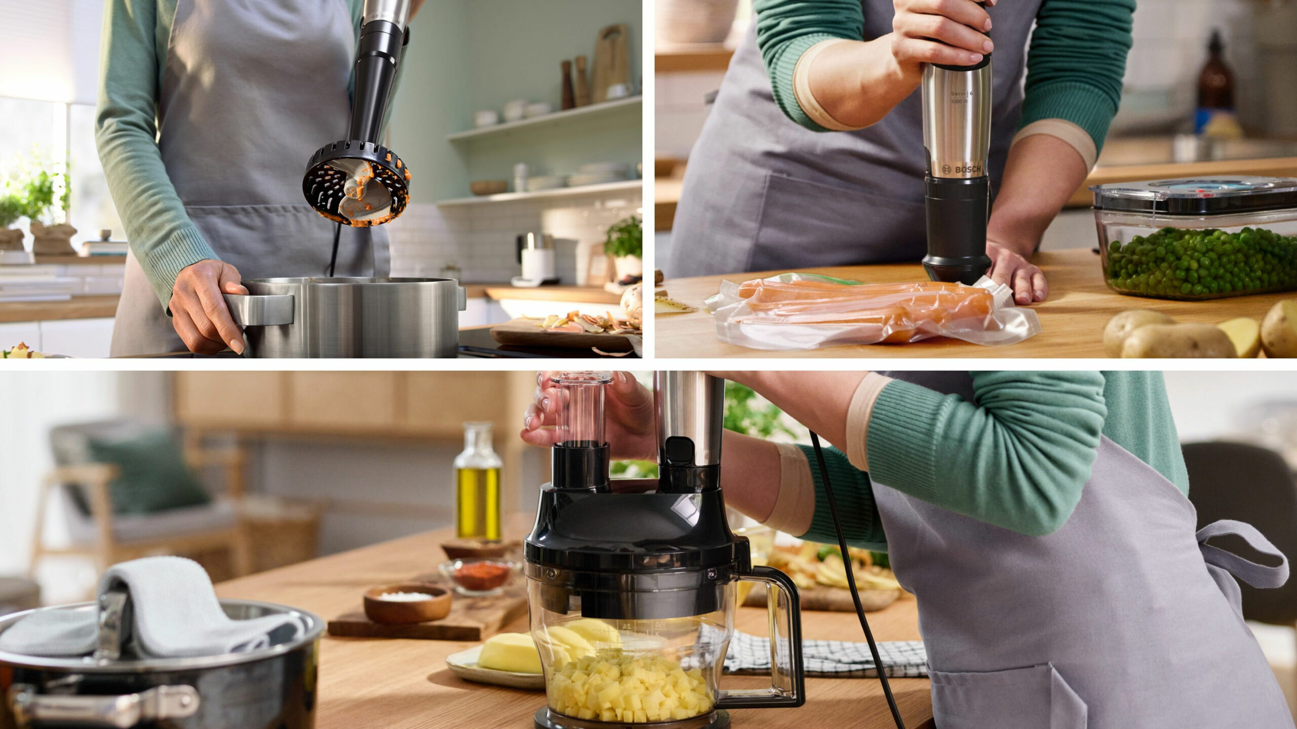 Bosch Serie 6 MSM6M622 blender 0,6 l Keukenblender 1000 W Zwart, Roestvrijstaal - Afbeelding 5