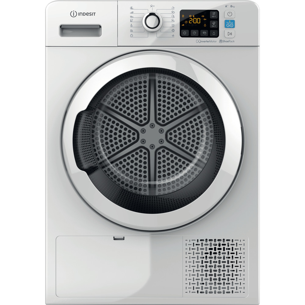 Indesit YT M11 82K RX EU wasdroger Vrijstaand Voorbelading 8 kg A++ Wit - Afbeelding 2