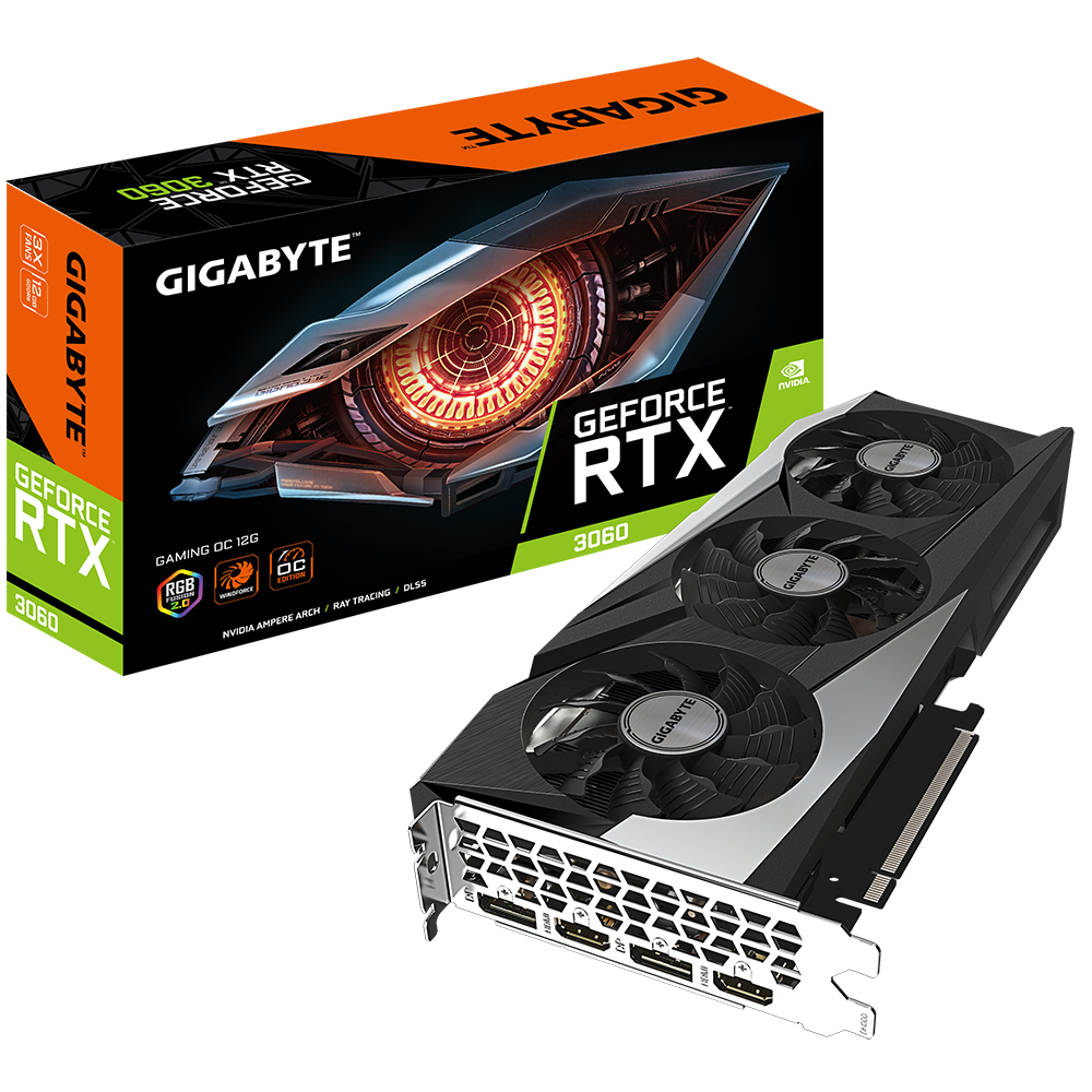Gigabyte GAMING GeForce RTX 3060 OC 12G (rev. 2.0) NVIDIA 12 GB GDDR6 - Afbeelding 8