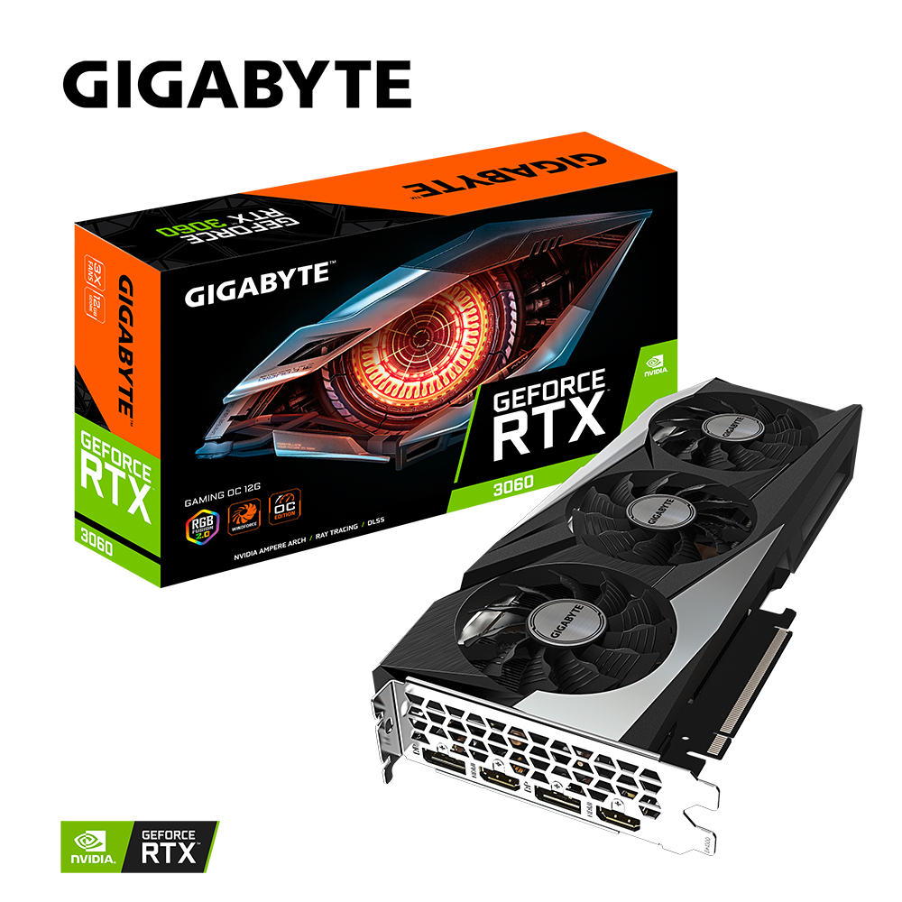 Gigabyte GAMING GeForce RTX 3060 OC 12G (rev. 2.0) NVIDIA 12 GB GDDR6 - Afbeelding 9