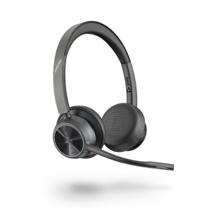 POLY Voyager 4320 UC Headset Draadloos Hoofdband Kantoor/callcenter USB Type-C Bluetooth Zwart