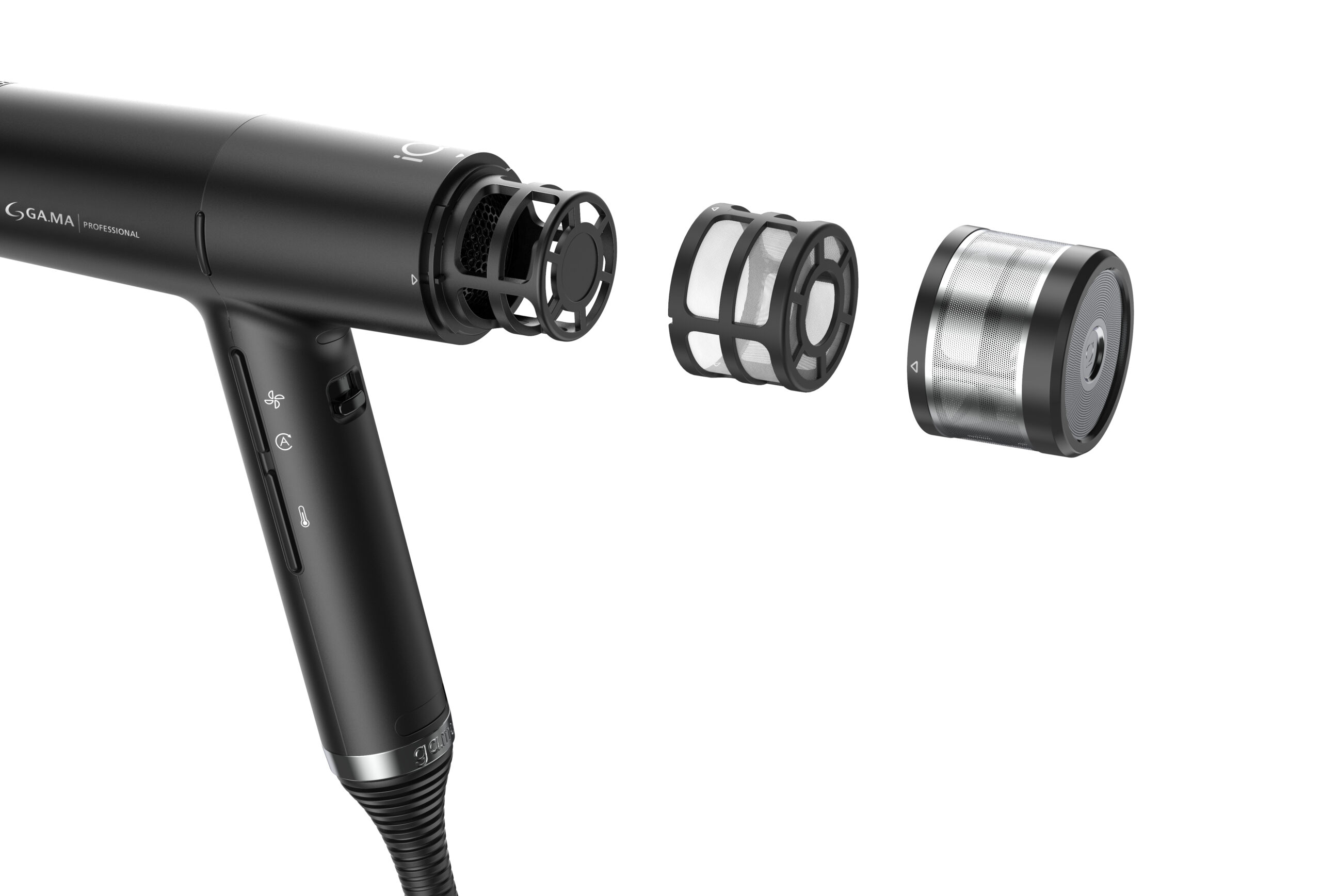 GA.MA iQ1 Perfetto haardroger 1600 W Zwart - Afbeelding 3