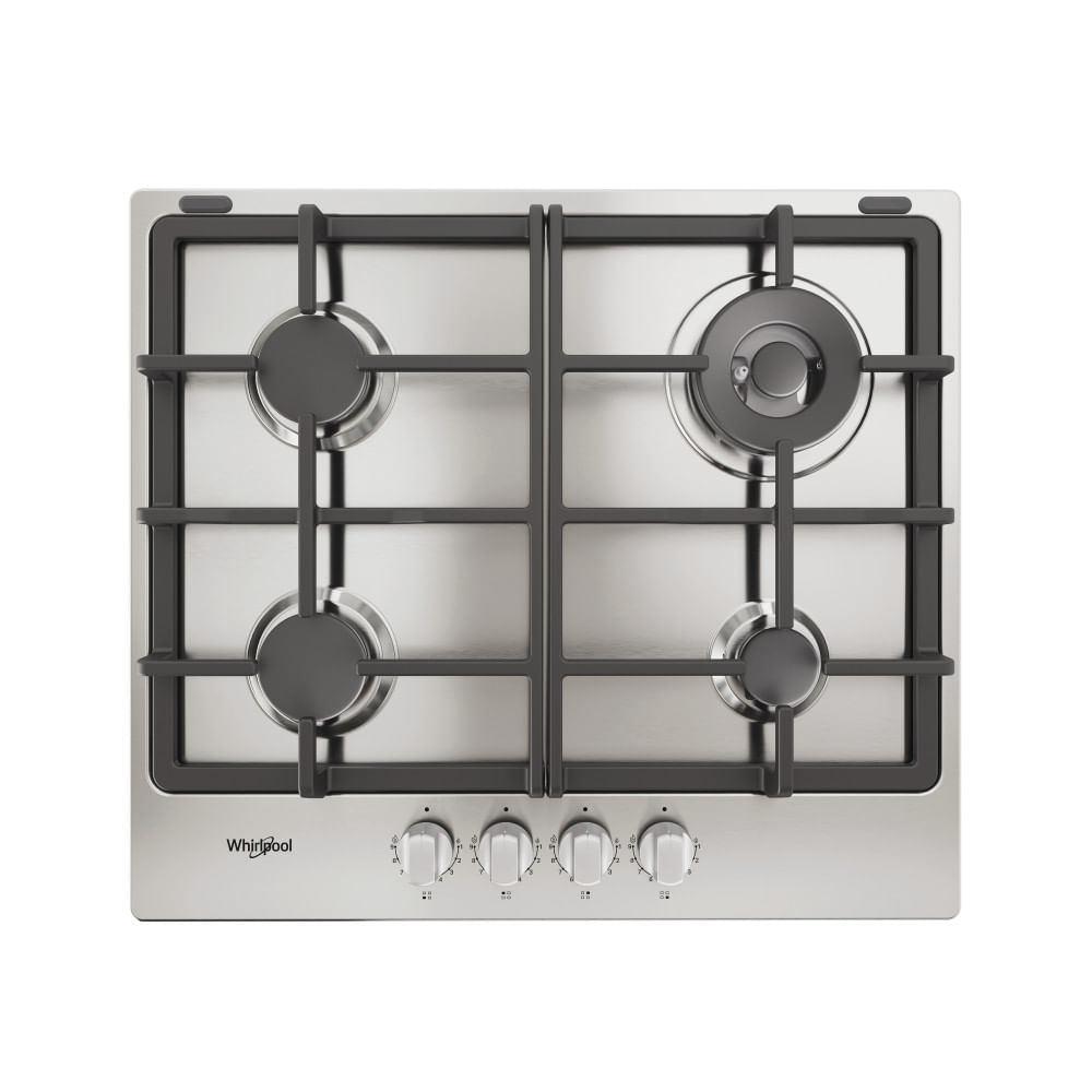 Whirlpool TGML 661 IX R Roestvrijstaal Ingebouwd 58 cm Gaskookplaat 4 zone(s)