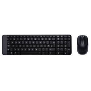 Logitech Wireless Combo MK220 toetsenbord Inclusief muis Kantoor RF Draadloos QWERTY Internationaal EER Zwart