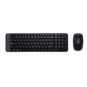 Logitech Wireless Combo MK220 toetsenbord Inclusief muis Kantoor RF Draadloos QWERTY US International Zwart