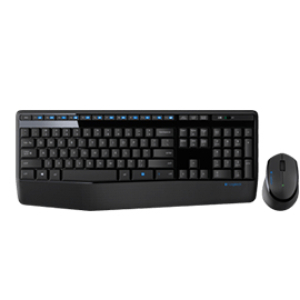Logitech Wireless Combo MK345 toetsenbord Inclusief muis Universeel USB QWERTY US International Zwart