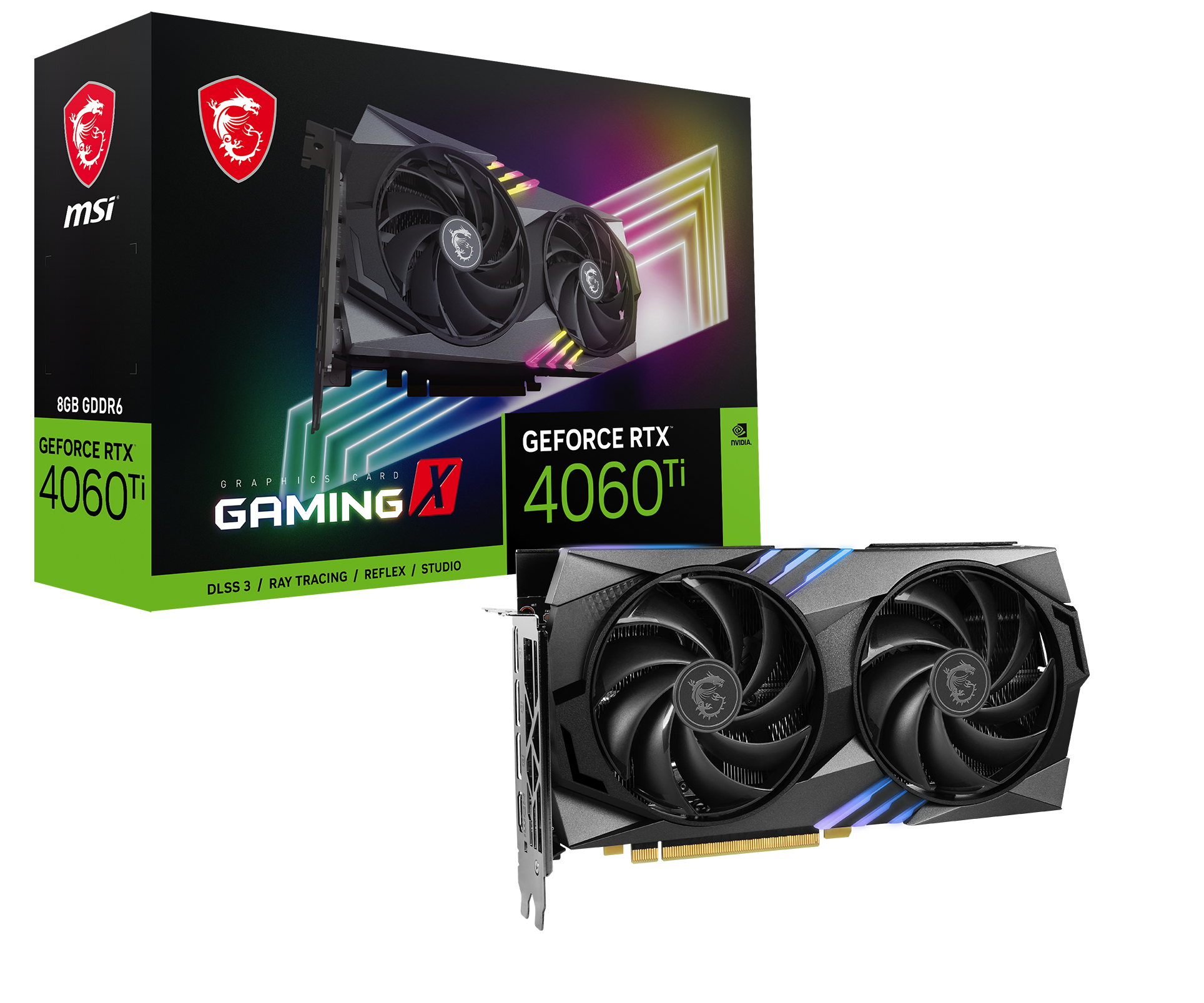MSI GAMING GeForce RTX 4060 Ti X 8G NVIDIA 8 GB GDDR6 - Afbeelding 2