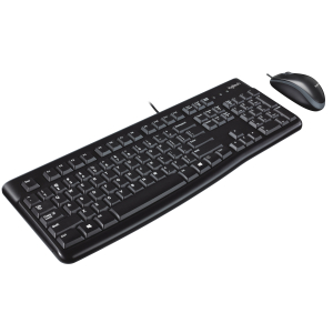 Logitech Desktop MK120 toetsenbord Inclusief muis Kantoor USB QWERTY UK International Zwart