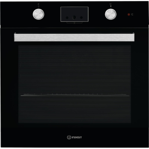 Indesit IFW 65Y0 J BL oven 66 l A Zwart, Roestvrijstaal