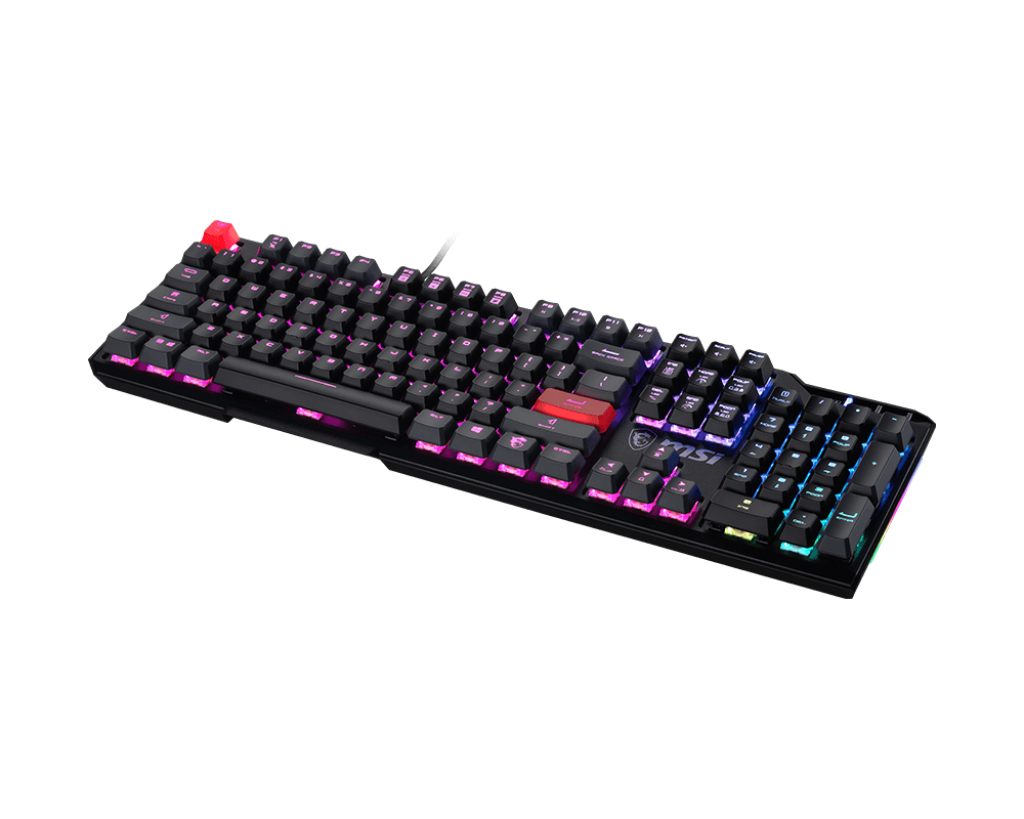 MSI Vigor GK41 Dusk LR US toetsenbord Gamen USB QWERTY Engels Zwart - Afbeelding 4