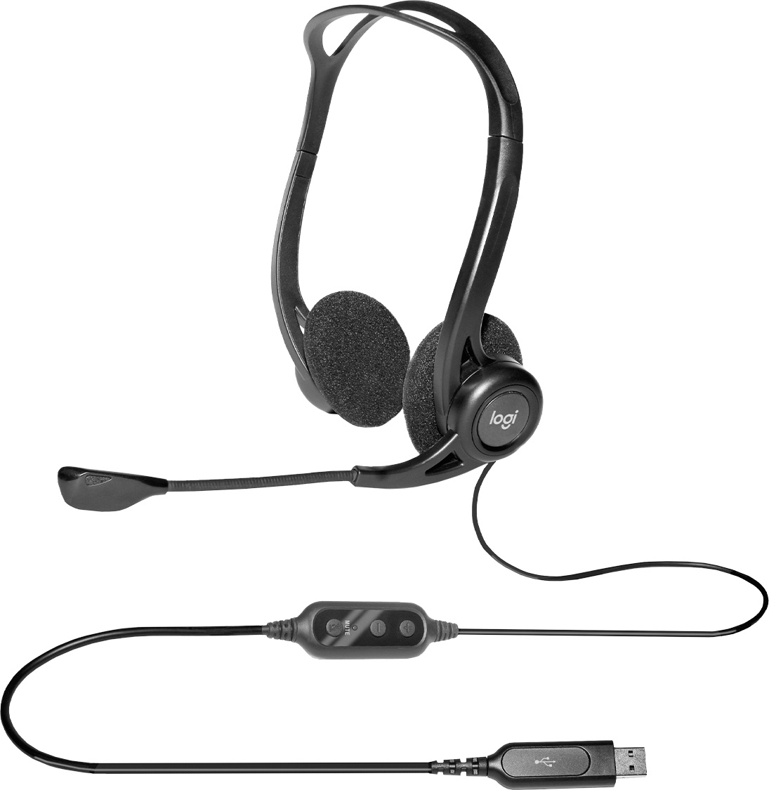 Logitech 960 Headset Bedraad Hoofdband Oproepen/muziek USB Type-A Zwart - Afbeelding 4