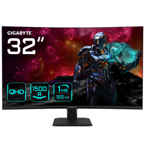 GIGABYTE GS32QC computer monitor 80 cm (31.5") 2560 x 1440 Pixels Quad HD LCD Zwart
