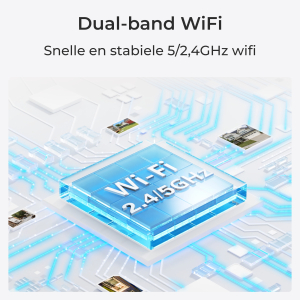 Reolink Argus Series Argus-serie B330 - 5MP batterijcamera voor buiten, detectie van personen/voertuigen, nachtzicht in kleur, 5/2,4 GHz Wi-Fi