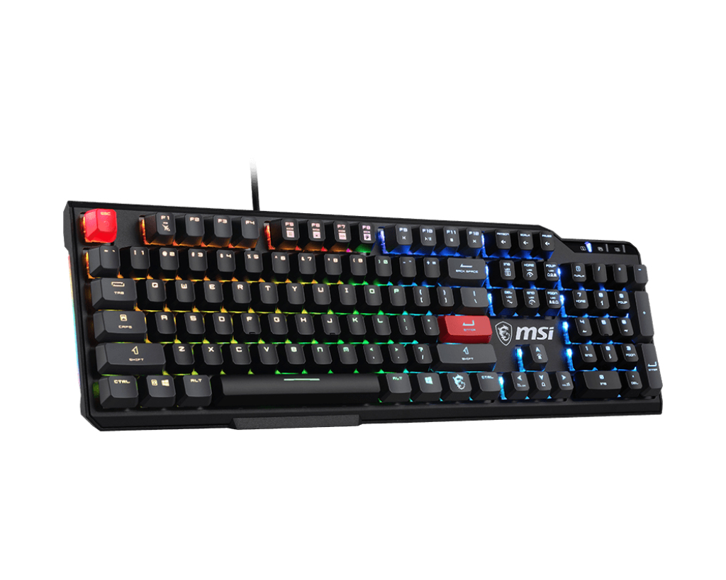 MSI Vigor GK41 Dusk LR US toetsenbord Gamen USB QWERTY Engels Zwart - Afbeelding 3